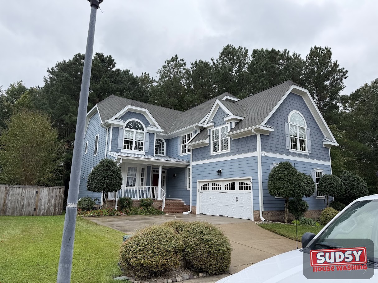 After roof cleaning near Chesapeake, VA