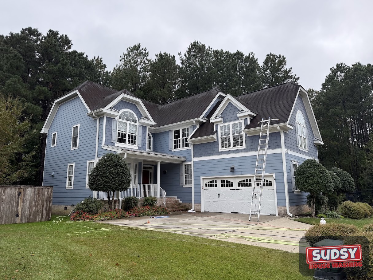 Before roof cleaning near Chesapeake, VA