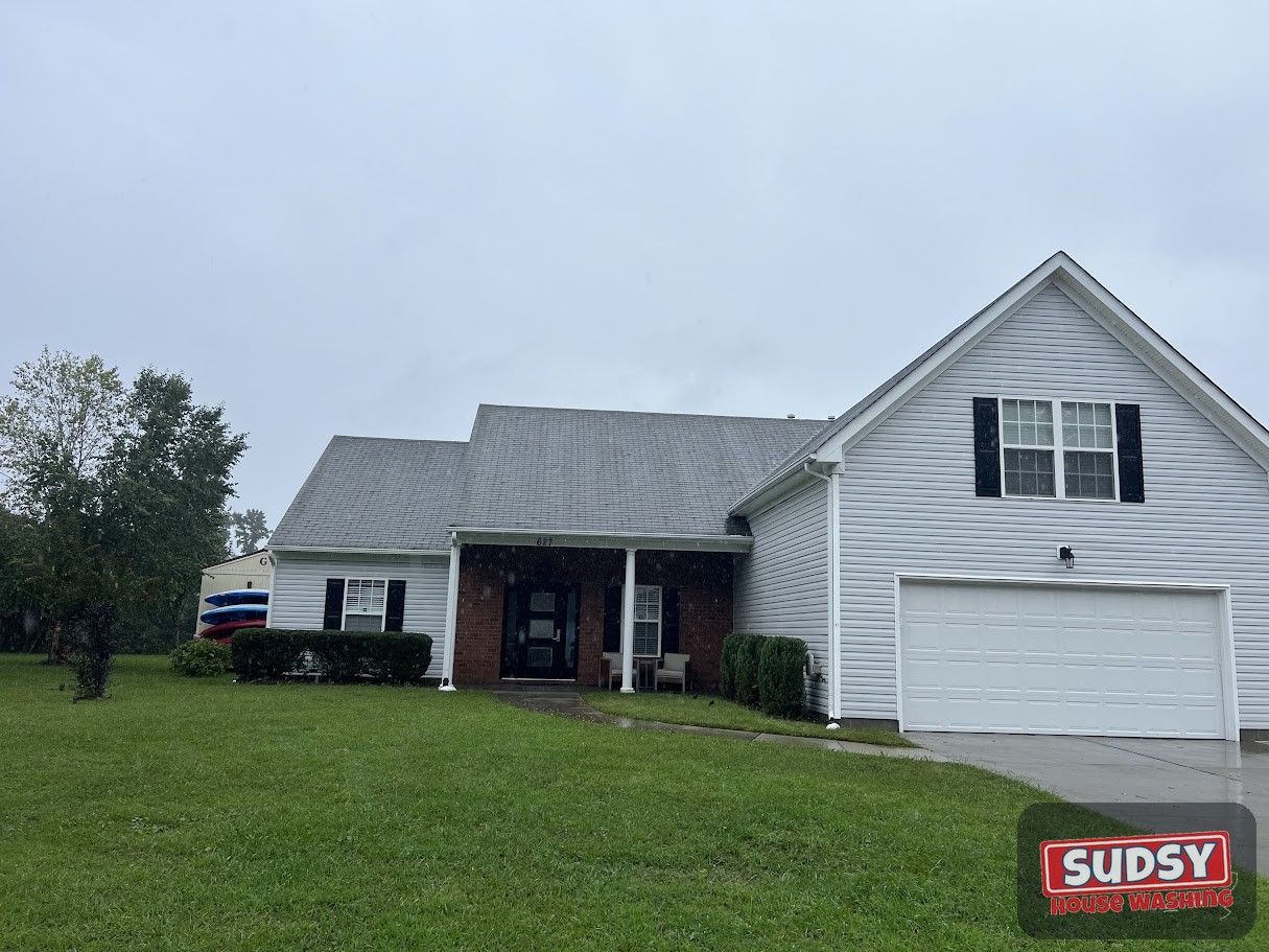 After roof cleaning near Chesapeake, VA